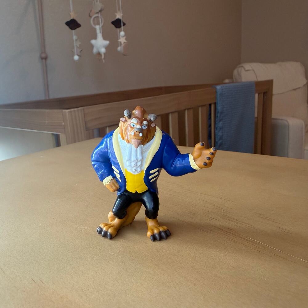 Vintage Disney Beauty and the Beast Beast Applause Figure PVC 3"